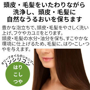 ナチュラルマインド シャンプー ノンシリコン オリーブ化粧品の日本オリーブ公式通販